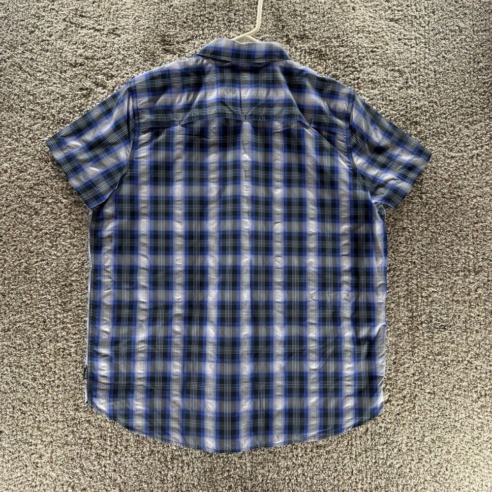 Eddie Bauer Shirt Womens Medium Blue White Plaid Button Up New With Tags Adult - Picture 12 of 16